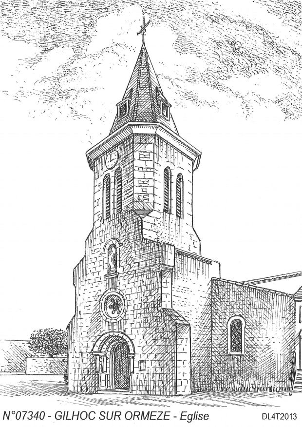 N 07340 - GILHOC SUR ORMEZE - église
